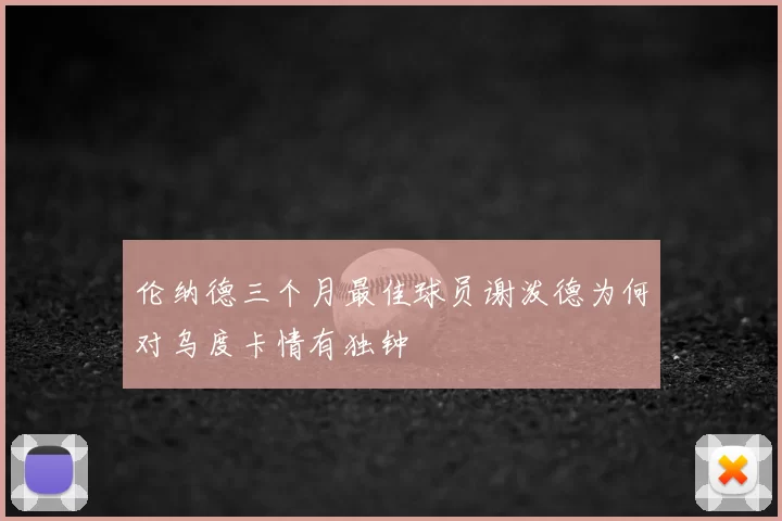 伦纳德三个月最佳球员谢泼德为何对乌度卡情有独钟