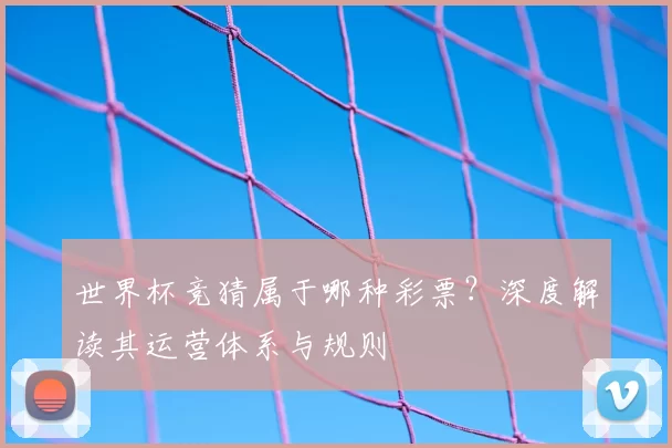 世界杯竞猜属于哪种彩票?深度解读其运营体系与规则